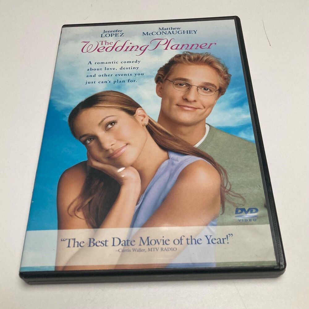 The Weddding Planner DVD 2001 Jennifer Lopez Matthew McConaughey Romantic Comedy